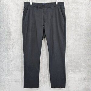 J Crew Factory Thompson Flex Pants 35x32 Black Tapered Poly Tech Comfort Casual